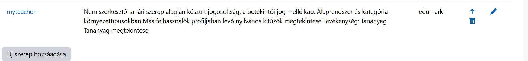 Új jogosultsági szint beállításának igazolása